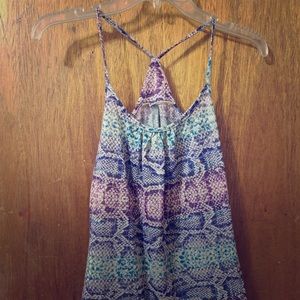 Snake print tank top